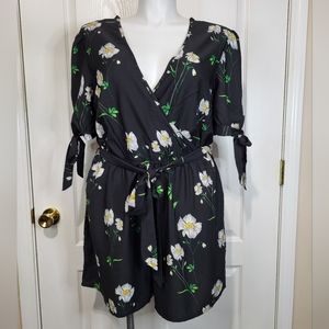 My Boutique Black Floral Romper